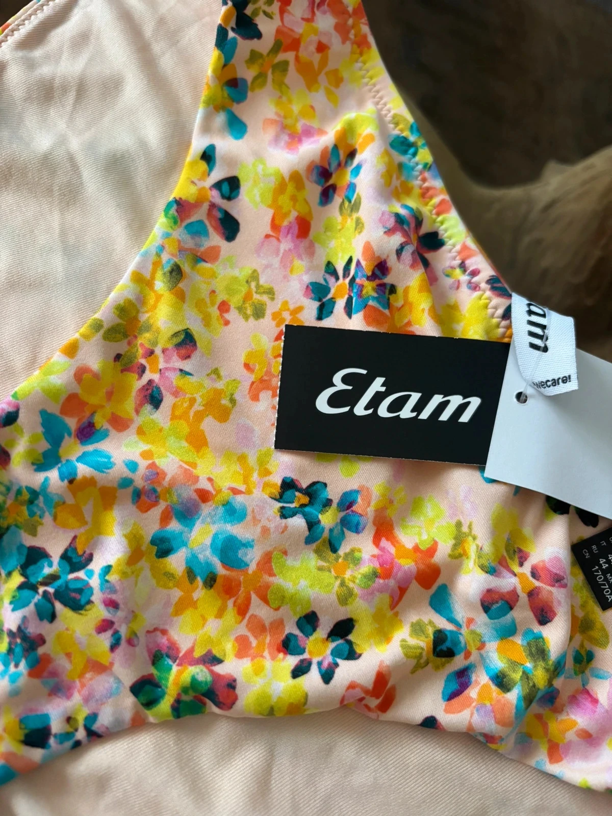 Bas de maillot de bain Etam fleurs multicolores 40 – photo 3